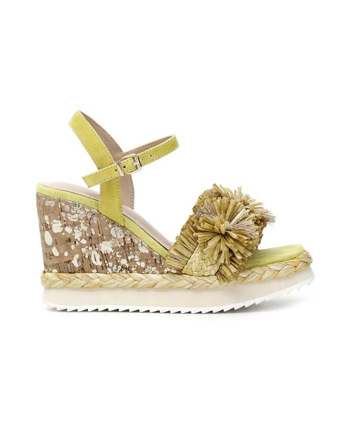 CafèNoir Sandalo Raffia Giallo - Glamour Calzature