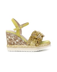 CafèNoir Sandalo Raffia Giallo - Glamour Calzature