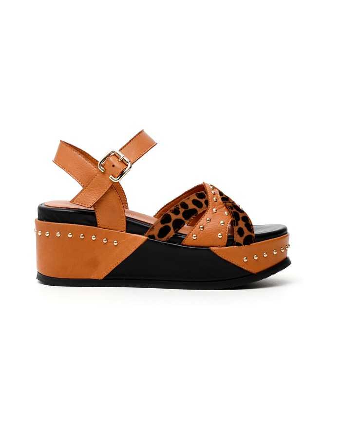 CafèNoir Sandalo Pelle Cuoio - Glamour Calzature