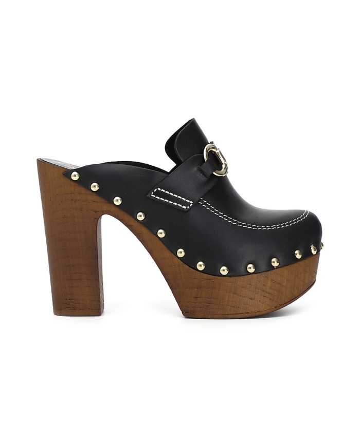 CafèNoir Zoccolo Sabot Nero - Glamour Calzature