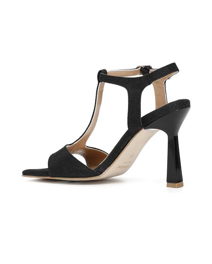 CafèNoir Sandalo Lurex Nero - Glamour Calzature