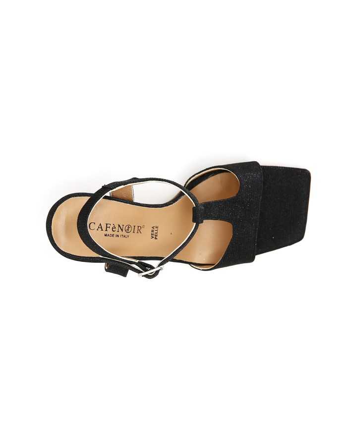 CafèNoir Sandalo Lurex Nero - Glamour Calzature