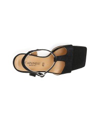CafèNoir Sandalo Lurex Nero - Glamour Calzature