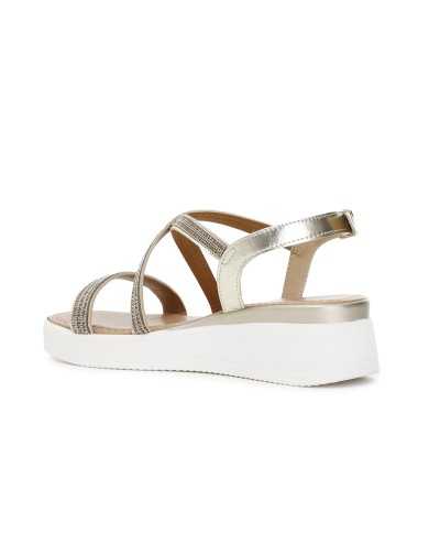 CafèNoir Sandalo Incrociato Platino - Glamour Calzature