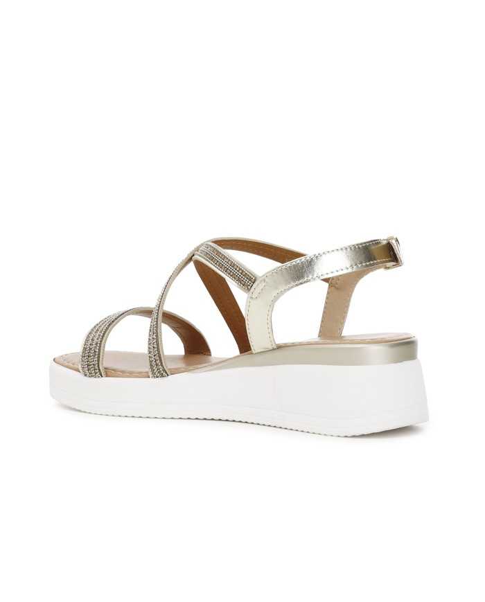 CafèNoir Sandalo Incrociato Platino - Glamour Calzature