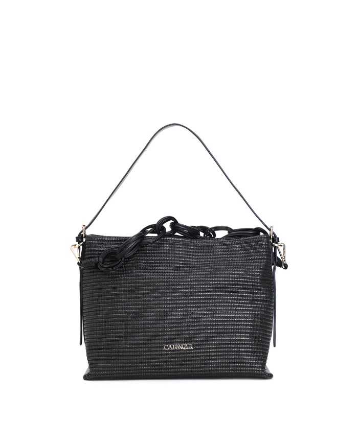 CafèNoir Sacca in rafia Nero - Glamour Calzature