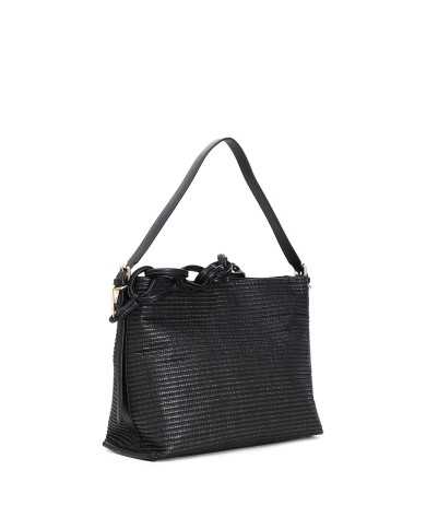 CafèNoir Sacca in rafia Nero - Glamour Calzature