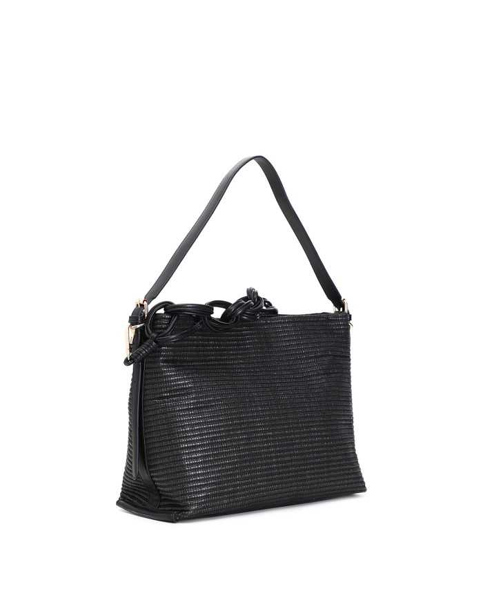 CafèNoir Sacca in rafia Nero - Glamour Calzature