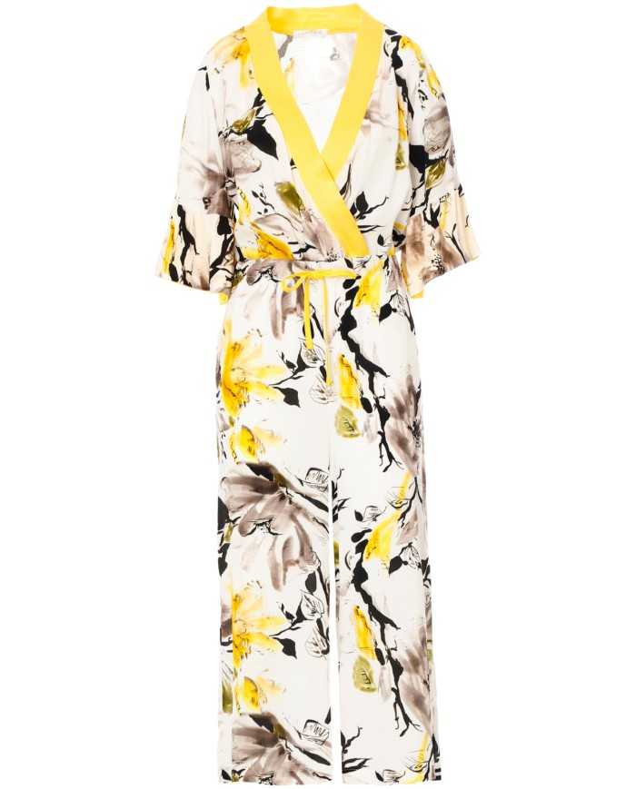 CafèNoir Tuta Scollata Giallo - Glamour Calzature