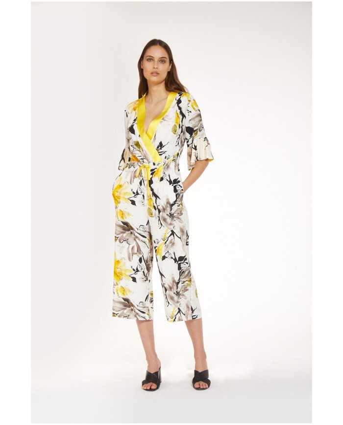 CafèNoir Tuta Scollata Giallo - Glamour Calzature