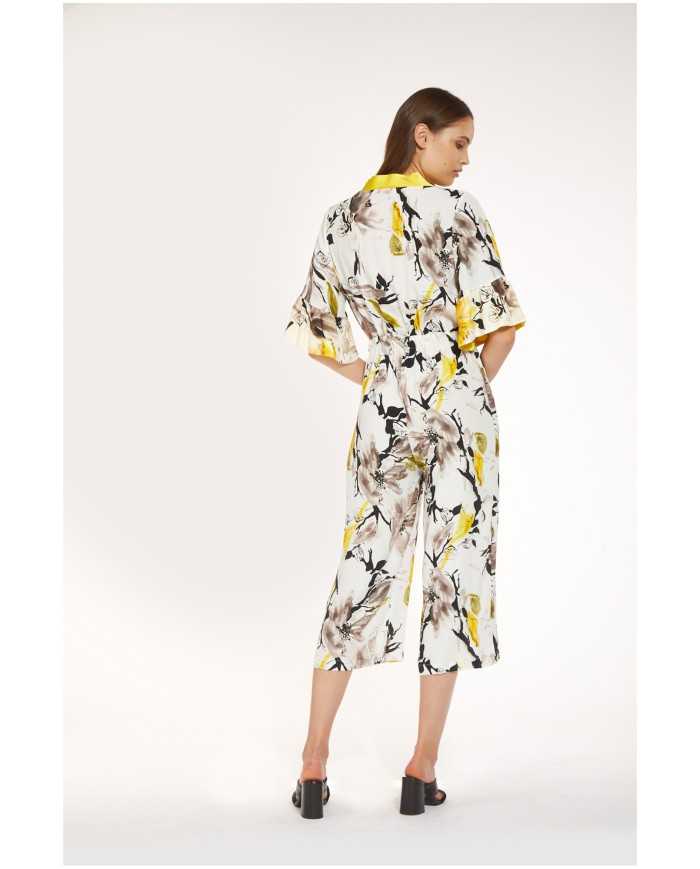 CafèNoir Tuta Scollata Giallo - Glamour Calzature