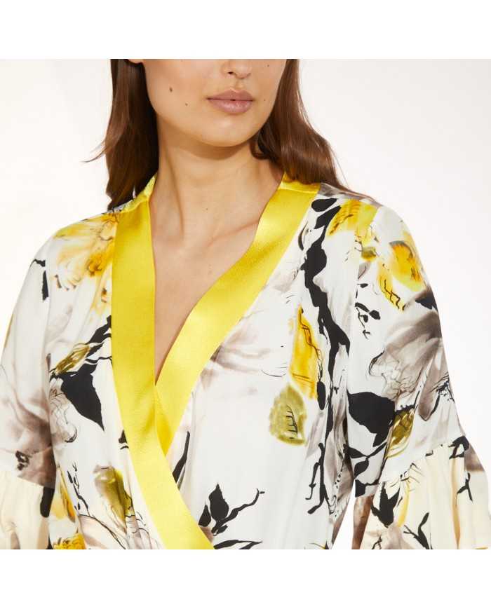 CafèNoir Tuta Scollata Giallo - Glamour Calzature CafèNoir Tuta Scollata Giallo - Glamour Calzature