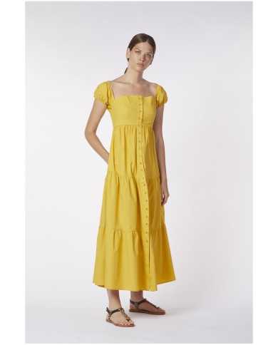 CafèNoir Abito Lungo Giallo - Glamour Calzature