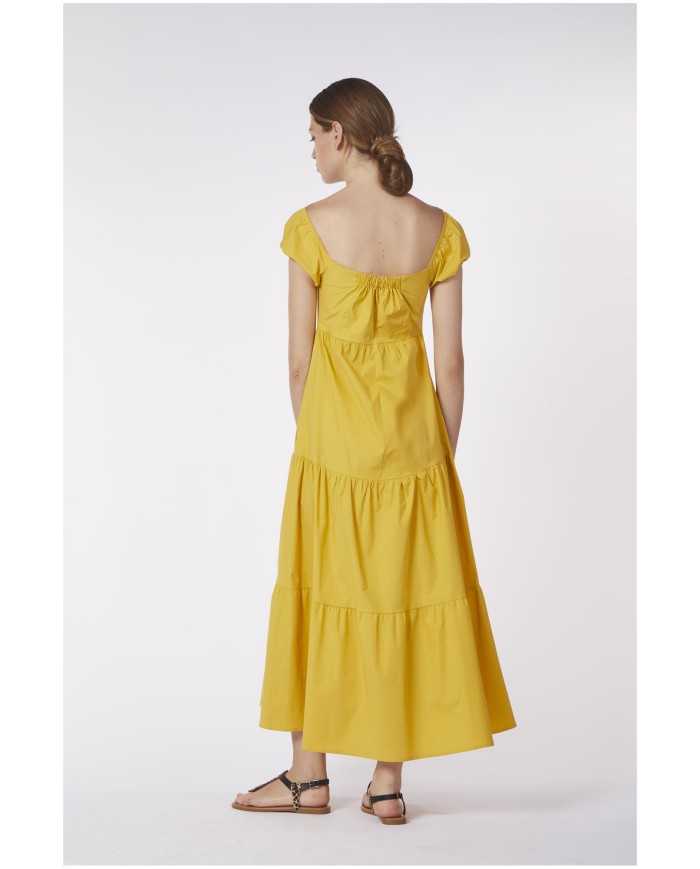 CafèNoir Abito Lungo Giallo - Glamour Calzature