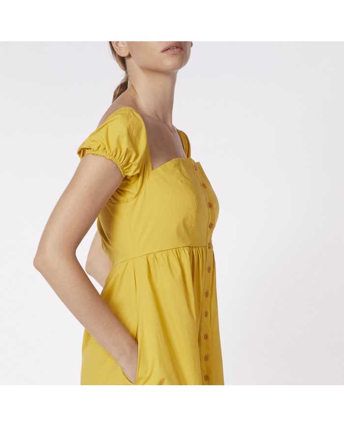 CafèNoir Abito Lungo Giallo - Glamour Calzature