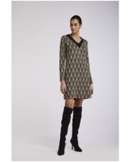 CafèNoir Abito in jersey Beige - Glamour Calzature