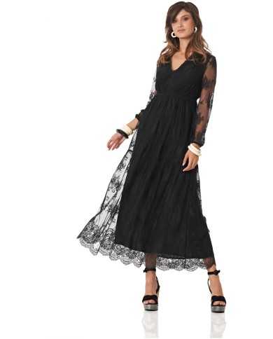 CafèNoir Abito Lungo Nero - Glamour Calzature