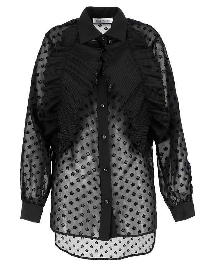 CafèNoir Camicia Nero - Glamour Calzature CafèNoir Camicia Nero - Glamour Calzature