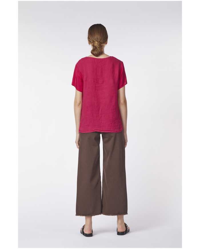 CafèNoir Blusa Rosso - Glamour Calzature CafèNoir Blusa Rosso - Glamour Calzature