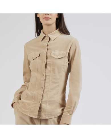 CafèNoir Camicia Beige - Glamour Calzature CafèNoir Camicia Beige - Glamour Calzature