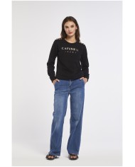 CafèNoir Felpa donna Nero - Glamour Calzature