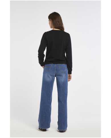 CafèNoir Felpa donna Nero - Glamour Calzature