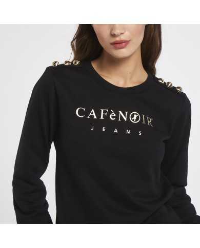 CafèNoir Felpa donna Nero - Glamour Calzature