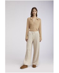 CafèNoir Pantaloni Palazzo Beige - Glamour Calzature CafèNoir Pantaloni Palazzo Beige - Glamour Calzature