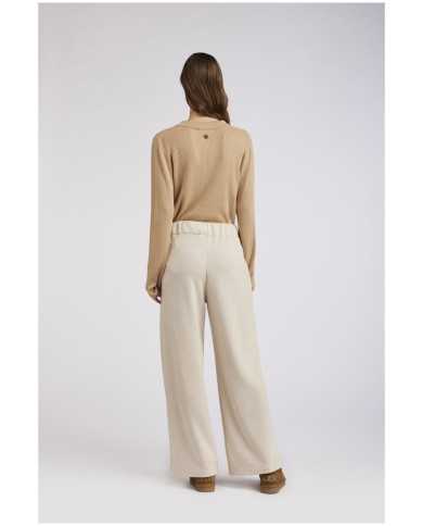 CafèNoir Pantaloni Palazzo Beige - Glamour Calzature CafèNoir Pantaloni Palazzo Beige - Glamour Calzature