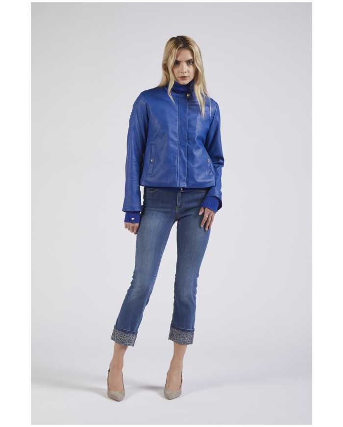 CafèNoir Chiodo imbottito Azzurro - Glamour Calzature