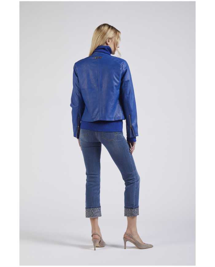 CafèNoir Chiodo imbottito Azzurro - Glamour Calzature