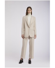 CafèNoir Giacca lunga monopetto Avorio - Glamour Calzature