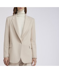 CafèNoir Giacca lunga monopetto Avorio - Glamour Calzature