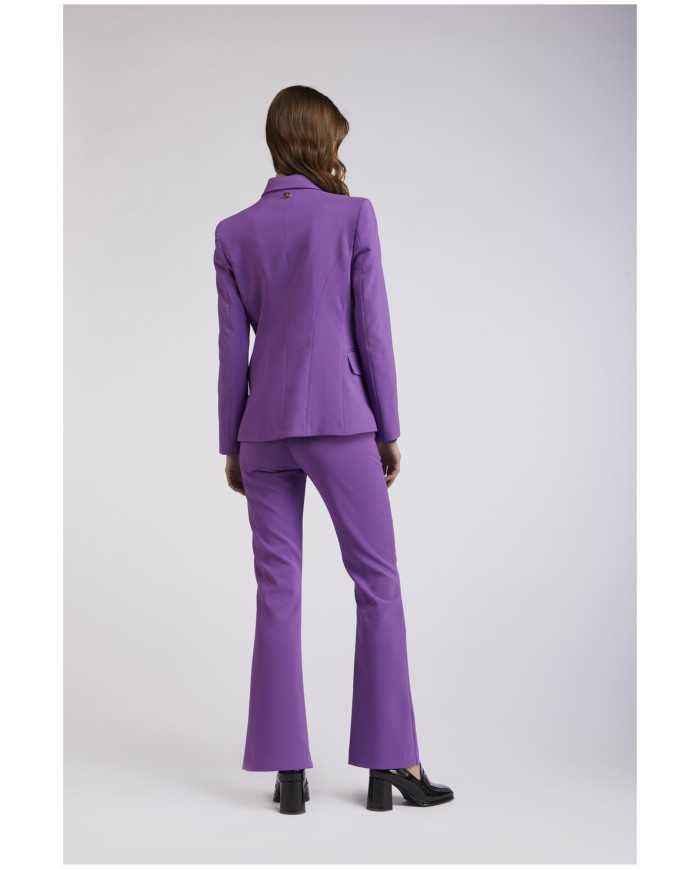 CafèNoir Giacca slim doppiopetto Viola - Glamour Calzature